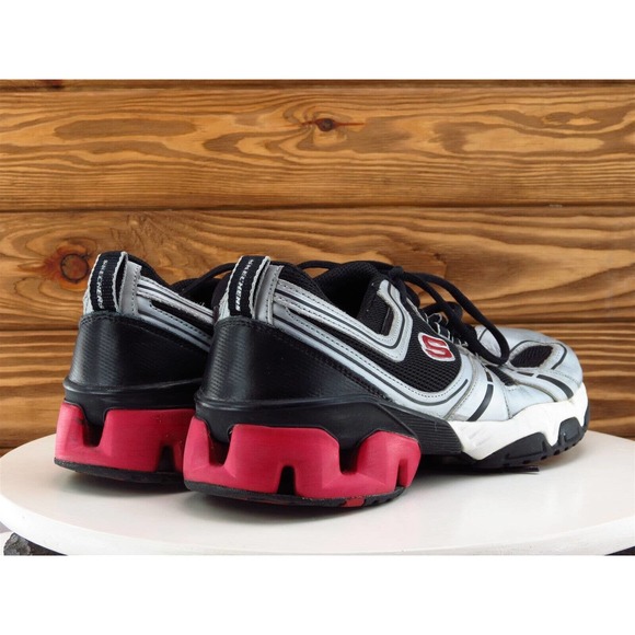 SKECHERS Sz‎ 10 Sneaker Silver Synthetic Men Medium (D, M) Athletic - Picture 6 of 11